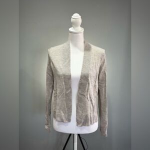 SALE! Gray Banana Republic 100% Wool Open Sweater Size L EUC